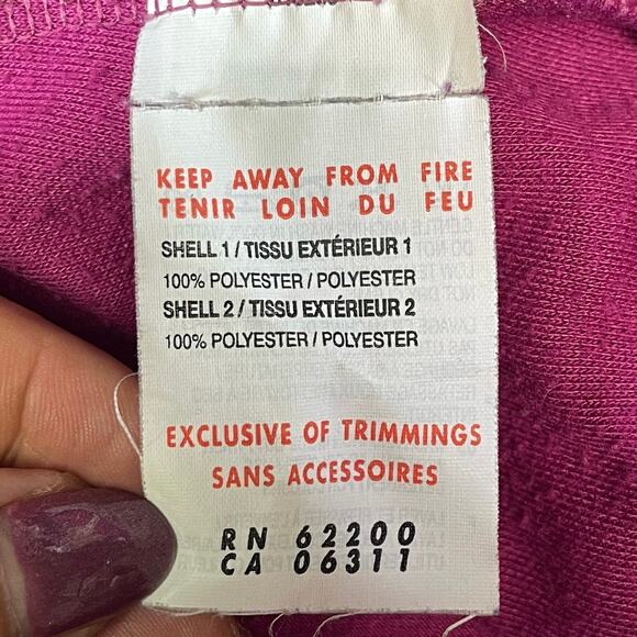 Puma pullover windbreaker jacket hooded pink aqua blue colorful teen girls XL - Picture 4 of 6